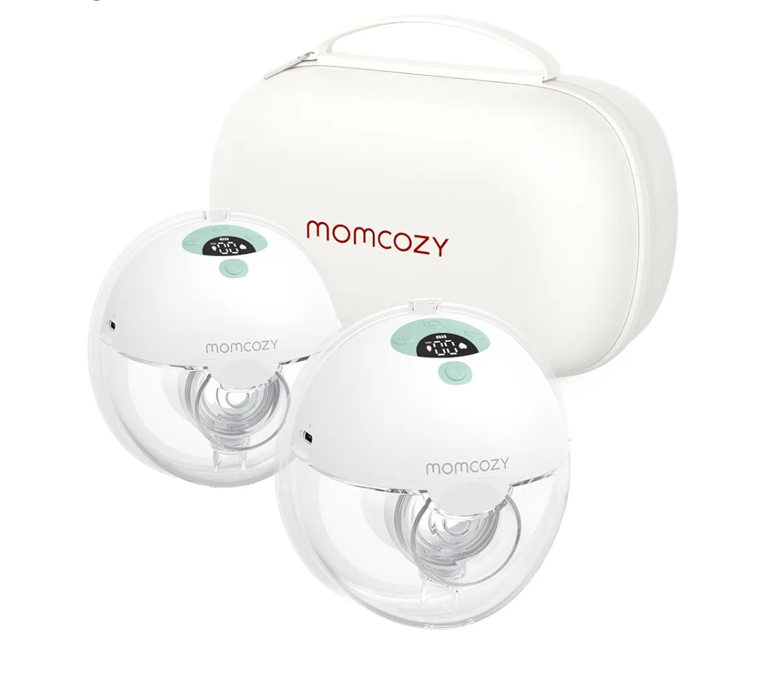 Momcozy Breast Pump Hands Free, All-Day Comfort, No Strings Attached- 24mm, 2 Pack