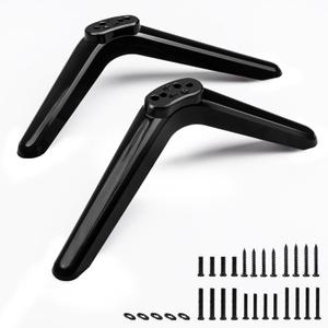 TV Stand Legs for 32 40 42 43 45 49 50 Inch Screens TVs, Not Universal, Table Top TV Stand Legs Replacement with Screws, No Drilling, Easy Installation, Black