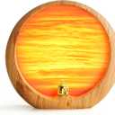 mamre Golden Sunset Lamp Home Decorations Table Lamp Gifts for Wedding Anniversary Valentine's Day Mother's Day Birthday(Golden Sunset)