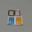 Misxi 2 Pack Tempered Glass Case Compatible for Apple Watch SE 3 (2025) SE 2 SE Series 6 Series 5 Series 4 40mm, Hard PC Screen Protector Overall Protection Cover for iWatch, 1 Gold + 1 Transparent