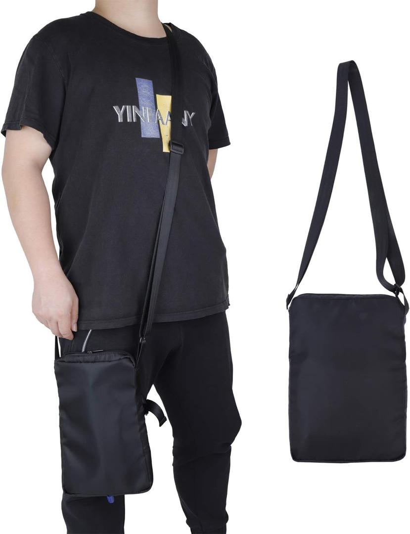 2 x Catheter Bag with Nylon Belt,Catheter Assistant Thigh Belt with Quick Release Buckle,Waterproof Oxford Cloth Material