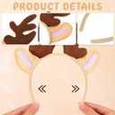 Reindeer Headband Adult for Christmas Cosplay Party Accessories - Women Reindeer Antler Hair Hoop Festive Headpiece Costume Accessories Plush