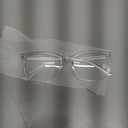 Gaoye Transparent, Clear Blue Light Glasses for Computer & Gaming - Anti UV Ray Lenses, Scratch-Resistant & Comfort Fit (Medium)