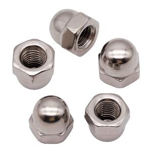 Metric M10 Stainless Steel Acorn Cap Nuts, 304 SS (18/8), Bright Finish, Corrosion Resistant Dome Head Cap Nut for DIY & Construction, 10-Pack