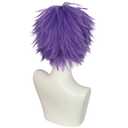 ANOGOL Hair Cap + Short Purple Men's Cosplay Wigs Light Purple Cosplay Wig Violet Lilac Purple Wig Short Amethyst Violet Wigs Lavendar Synthetic Anime Hair for Halloween Christmas Party Costume