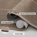 Tangsoo Easy Jute 6x9 Washable Area Rugs,Large Non-Slip Outdoor Carpet