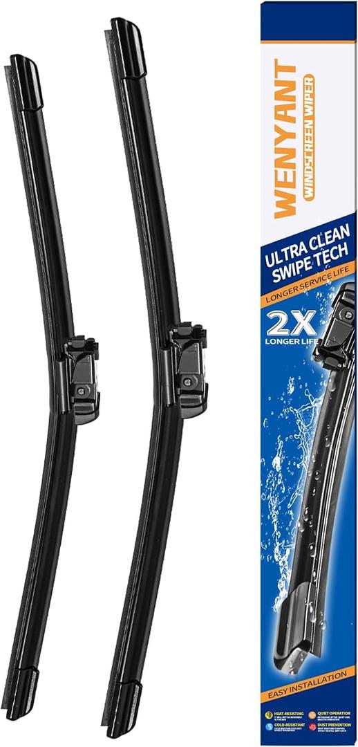 28"/24" Windshield Wipers Compatible with Chevy Chevrolet Cruze 2019 2018 2017 Front Wiper Blades for My Car Original Equipment Automotive Replacement (Set of 2)