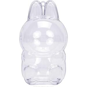 Protective Case Compatible with LABUBU Have a Seat - Crystal-Clear Hard Display Box with Keychain & Dustproof Cover, Secure Backpack Hooks for Shelf/Outdoor Showcase (Doll Not Included) Sitting Big