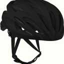 Retrospec Silas Road Bike Helmet with 24 Air Vents & Built-in LED Safety Light - Adjustable Adult Cycling Protection 54-61cm - Padded & Lightweight Design (Matte Black)