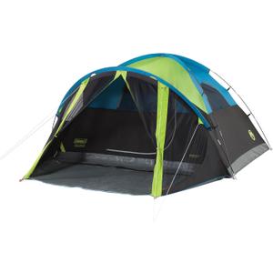 Coleman Carlsbad Dark Room Tent with Screened Porch 4 Person Tent Blocks 90% of Sunlight to Keep Inside Cool Weatherproof with Easy Setup Made of PFAS-Free Materials, Size: PFAS-Free