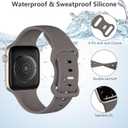Lenrao 6 Pack Sport Band Compatible with Apple Watch Band 46mm 44mm 45mm 40mm 42mm 38mm 41mm 49mm Men Women, Soft Silicone Waterproof Strap for iWatch Band Series 11 10 9 8 7 6 5 4 3 2 1 SE Ultra