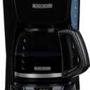 BLACK+DECKER 12-Cup Digital Coffee Maker, Programmable, Washable Basket Filter, Sneak-A-Cup, Auto Brew, Water Window, Keep Hot Plate, Black