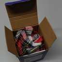 MIULEE Christmas Set of 2 Scottish Tartan Plaid Lumbar Throw Pillow Covers Farmhouse Classic Decorative Outdoor Cushion Cases for Home Decor Sofa Couch 12x20 Inch, Red and White