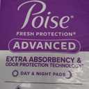 Poise Advanced Ultimate Absorbency Incontinence and Postpartum Long Pads, 108-Count