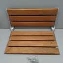 18" Wall Mount Shower Seat, Shower Bench Wall Mount for Inside Shower, Fold Down Shower Seat, Shower Seats for Adults