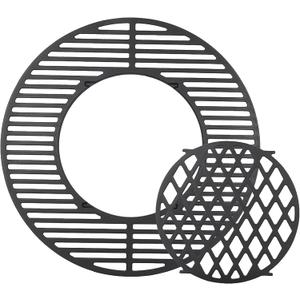 8835 Cast Iron 21.5" Grill Grates for Weber Original Kettle Premium 22-inch Charcoal Grill, Replacement Parts for Weber 22" Performer Premium Grill