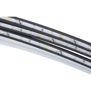 Solera RV Awning Fabric White LED Light Kit with Switch and Plate for 10-15 Awnings, Cut-to-fit, Flexible Black Plastic Strip with Lights, Integrated Cord, Visible Extended or Retracted - 674282