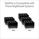 NETGEAR Nighthawk Tri-Band Whole Home Mesh WiFi 6 Add-on Satellite (MS80) add up to 2,250 sq. ft. of Coverage