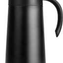 28oz Coffee Carafe Airpot Insulated Coffee Thermos Urn Stainless Steel Vacuum Thermal Pot Flask for Coffee, Hot Water, Tea, Hot Beverage - Keep 9 Hours Hot, 18 Hours Cold (Black)