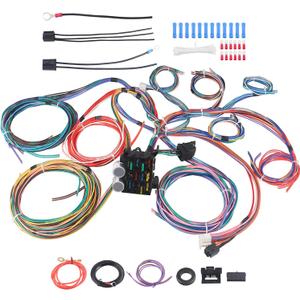 Extra Long Wires 12 Circuit Wiring Harness Kit
Have more Functions Universal Fuses Wire Harness, Compatible with Ford Chevy Mopar GM Hot Rod Rat Rod Truck and More