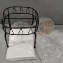 Glass Drink Dispensers for Parties, Beverage Dispenser with Stand, Ice Cylinder and Stainless Steel Spigot 100% Leakproof, Beverage Dispenser for Lemonade Sun Tea (2 Gallon Single with Stand)