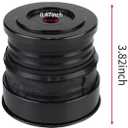 Silicone Body Mount Kit for 2008-2016 Ford F-250/F-350 Crew Cab- Superior Durable Silicone Bushings, Improve Ride Quality, Outperforms OEM & PU Mounts (4 Pack-Black)