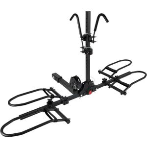Hitch Bike Rack, Anti Wobble Side-Folding Bike Carrier for Standard, Fat Tire and Electric Bikes, fits Car, SUV, RV and Truck, 2-Bike 180 lbs Capacity, 2-Inch Receiver
