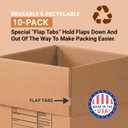 BOX USA Shipping Boxes Large 24"L x 18"W x 18"H 10-Pack - Corrugated Cardboard Box for Moving, Mailing, Packing, Packaging and Storage