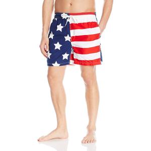 Kanu Surf Men's Monaco Swim Trunks (Small) (Usa American Flag)