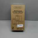 2 Pack Multi-Purpose Pull-Out Storage Organizers, Under Sink Organizers and Storage for Bathroom & Kitchen, Under Cabinet Organizers and storage, 14.8 Inch, Black