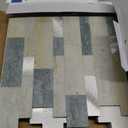 MOFIT Backsplash Tile for Kitchen Peel and Stick Stone Matte Finish,Bathroom Tiles Stickers 3D Wall Panel Linear Mosaic Marble Backsplash Waterproof(10sheets,Blue Green Gray)