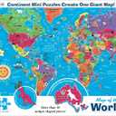 Re-marks Map of The World Deluxe Jigsaw Puzzle with Whimsy Pieces