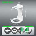 Fire Extinguisher Mounting Bracket Plastic Boat Fire Extinguisher Wall Mount Bracket, Marine Wall Holder Hange for Boat, Home, Car, RV, Mini Fire Extinguishers (White)