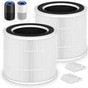 2 Packs AP100-A/B Air Filter Compatible with AromaRoom AP100-A White / AP100-B Black Air Cleaner Purifier, 2 Packs 3-in-1 AP100-A Premium Replacement Filters and Extra 8 Packs Aroma Pads