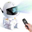Galaxy Light Projector for Kids and Adults - Astronaut Night Light for Bedrooms and Playrooms - Star Ceiling Decoration (White)