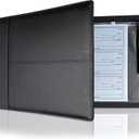 Professional 7 Ring Business Checkbook Binder, Premium PU Leather Organizer for 3-On-A-Page Checks, Perfect for Business and Personal Finances, Fits 9x13 Inch Sheets, 600 Check Capacity