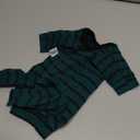 Dogs Recovery Suit Post Surgery Shirt for Puppy, Full Coverage Dog's Bodysuit Wound Protective Surgical Clothes for Small and Medium Pets (Green Black Stripe-XXS)