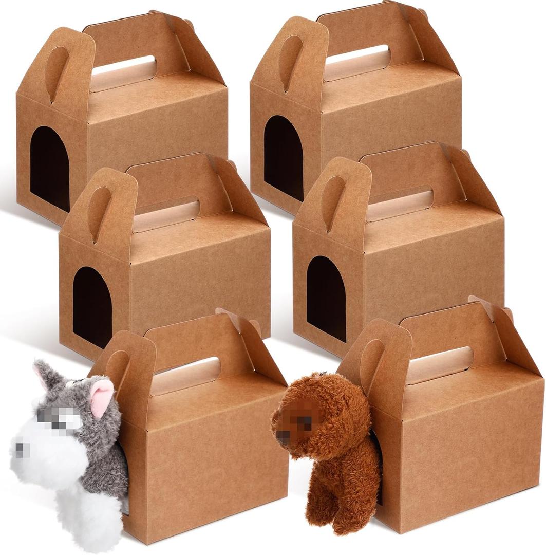 30 Pcs Party Favors Boxes - Adopt A Puppy & Candy Themed Gift Boxes for Birthday Party