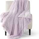 Blanket for Bed, Soft Warm Fleece Fabric, Decorative Lightweight Plush Fluffy Blankets for All Season, 50x64 Inch