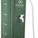 Rain Barrel - 26.4-Gallon/100-Liter Collapsible Water Container for Catching Rainwater - Portable Water Tank with Spigot by Pure Garden (Green