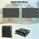 Favoyard Outdoor Rug 5x8 ft Waterproof Reversible Patio Plastic Straw Rugs for Decor Clearance Outside Large RV Camping Area Carpet Mat for Porch Deck Balcony Pool Backyard Picnic Beach Camper Door