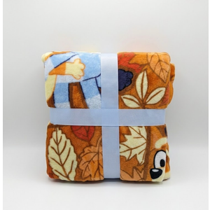 Bluey All Over Hugs Amp Leaves Throw, 50in x 70in