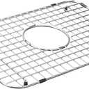Serene Valley Sink Bottom Grid 19" x 12-1/2", Centered Drain with Corner Radius 1-1/2", NDG1912C, Medium