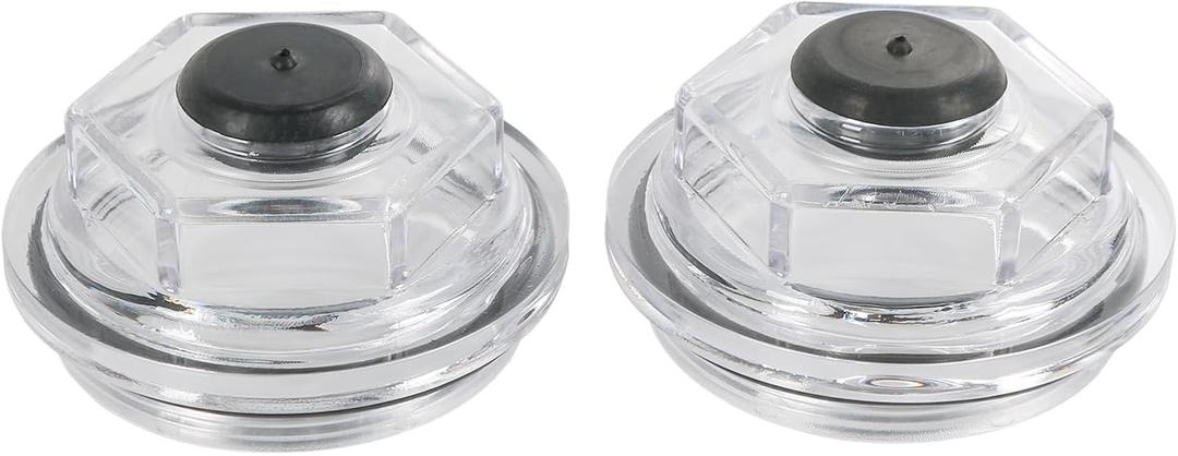 Oil Bath Dust Caps Compatible with Dexter 6k - 8K 8-218, 8-219 General Duty Axles Built After 1989 for Dexter 6K 7K 8K 2.75" Threads Trailer Axle Plastic Cover 21-35 23-29 Oil Caps K71-038-00 (2PCS