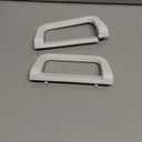 Prime-Line C 1177 Diecast Mortise Style Sliding Door Handle, 1-3/8 Inch Projection, White (1 set)