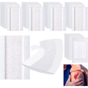 Colingmill 150 Pcs Non-stick Pads with Adhesive Tabs Easy Removal Breathable Gauze Pads 2" x 3" Non-adhesive Wound Dressing Highly Absorbent Gauze Bandages for Wounds Individually Packaged(2 x 3 Inch)