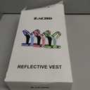 Zacro LED Reflective Vest Running Gear, 5 Lights Colors High Visibility Reflective Running Gear Rechargeable Light Up Running Vest for Walking Running Cycling, Adjustable for Men Women Kids (Blue)