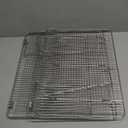 HIWARE Oven-Salf Collapsible Cooling Rack for Baking, 3 Tier 12x 16.5, Stainless Steel and Fit Half Sheet, Stackable Wire Cooling Racks for Cookie, Pizza, Cake