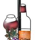 Wine Paper Towel Holder Countertop - Grape&Wine Decor Gifts, Cute Rustic Country Vintage Farmhouse Kitchen Decorations, Roll Dispenser with Weighted Base