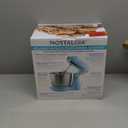 Nostalgia Classic Retro Professional 3.5 Qt Stand Mixer with Tilt Head and Stainless Steel Bowl, Six-Speed, Includes Dough Hooks and Beaters, Aqua